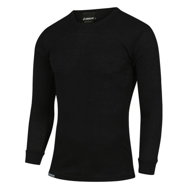 RL Merinotech Thermal Crew Top Black