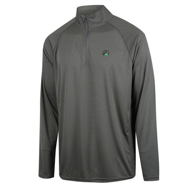 RL Mens Performance L/S Qtr Zip Top Lead