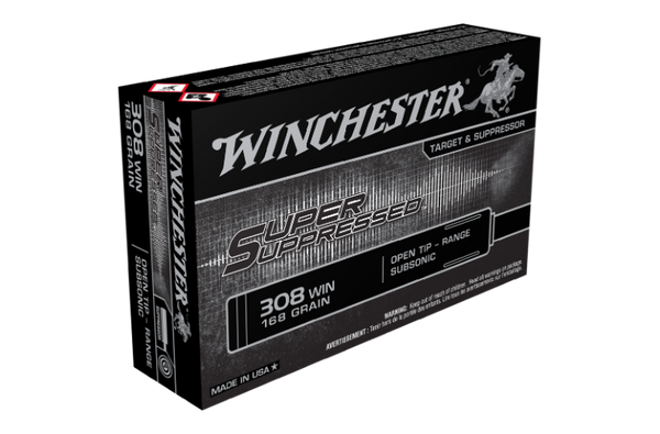 Winchester Super Suppressed 308WIN 168gr OTRS