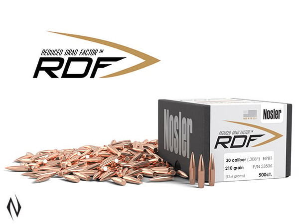 NOSLER RDF 308 210GR HPBT 500PK