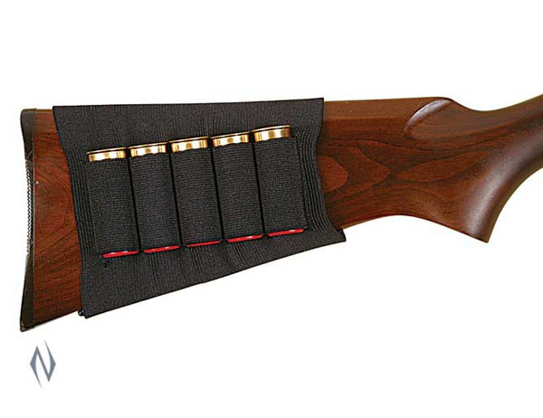 ALLEN SHOTGUN BUTT STOCK SHELL HOLDER BLACK 5 RND