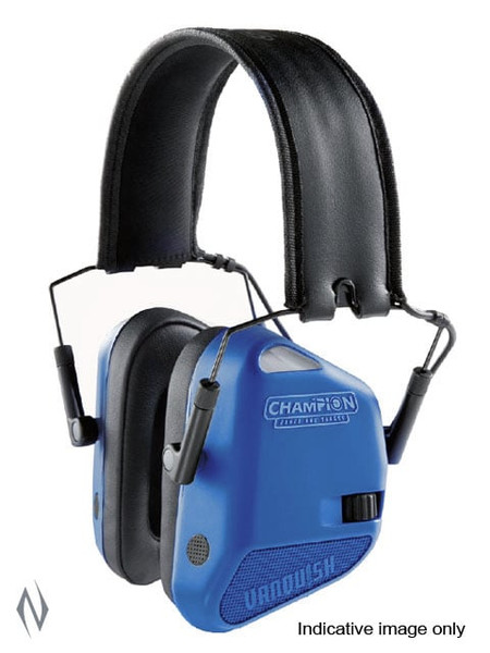 CHAMPION EAR MUFFS 22DB ELECTRONIC VANQUISH BLUE