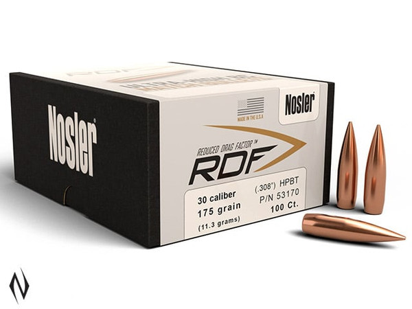 NOSLER RDF 308 175GR HPBT 100PK