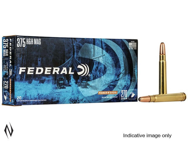 FEDERAL 375 H&H 300GR SP POWER-SHOK