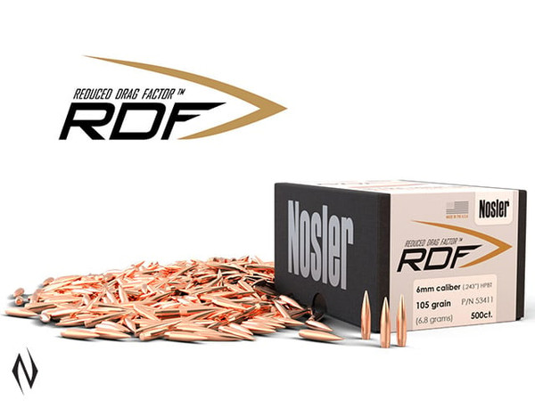 NOSLER RDF 243 105GR HPBT 500PK