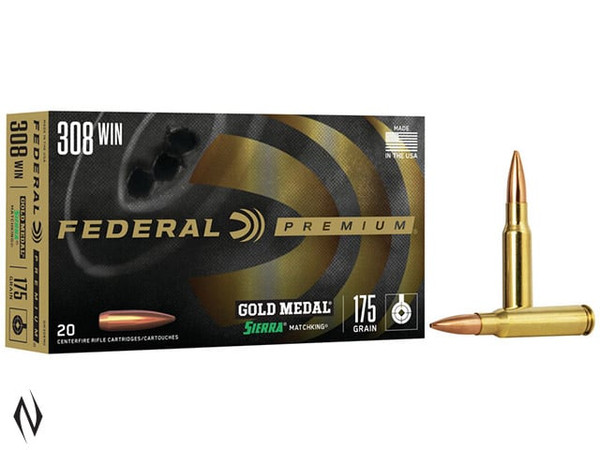 FEDERAL 308 WIN 175GR MATCHKING GOLD MEDAL