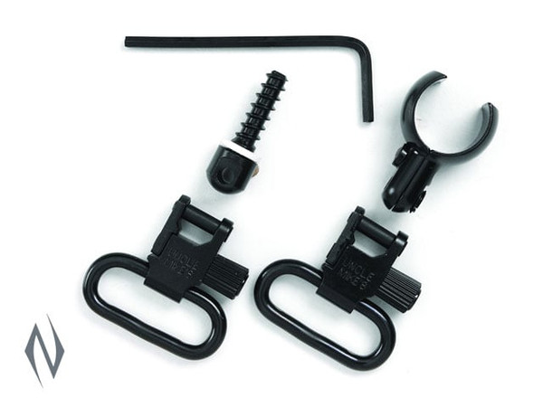 UNCLE MIKES SWIVELS QD 115 CFL BLUED 1" HALF BAND DIA .630 - .675"