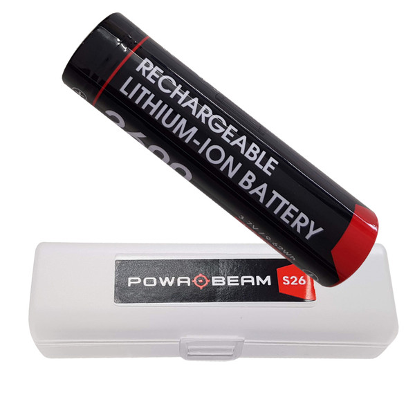 Powabeam 18650 2600mAh Rechargeable Torch Battery S26
