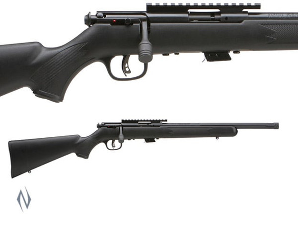 SAVAGE MKII 22LR FVSR BLUED SYNTHETIC VARMINT THREADED 16.5"