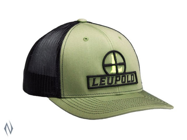 LEUPOLD RETICLE TRUCKER CAP LODEN / WHITE OS
