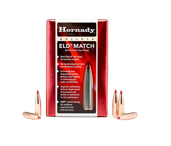 Hornady 22 Cal 224 52gr ELD Match BTHP 100pk