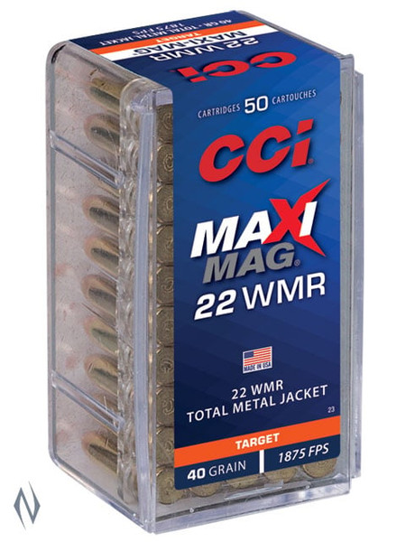CCI 22WMR MAXI MAG 40GR TMJ 1875FPS