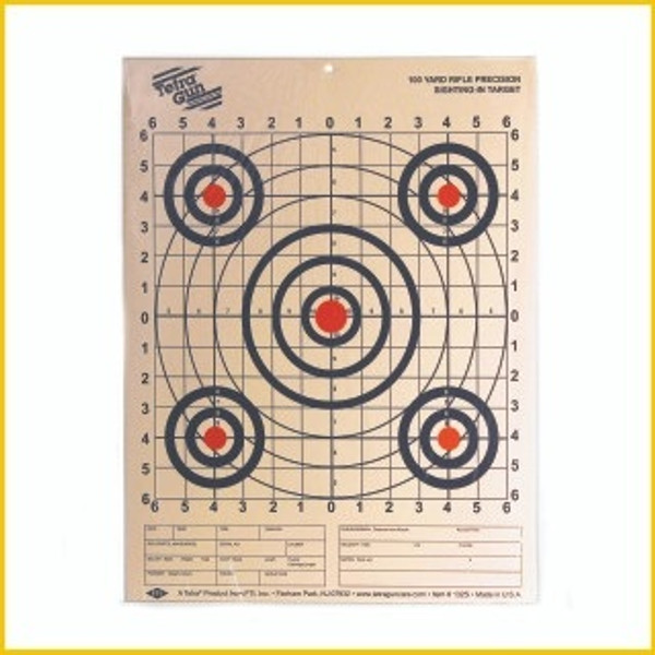 Tetra Paper Target 100yd Rifle Precision Sighting Target