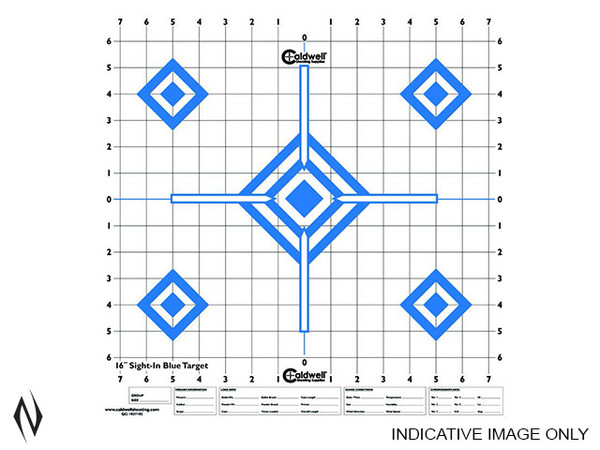 CALDWELL PAPER TARGET 16" SIGHT IN BLUE 10PK