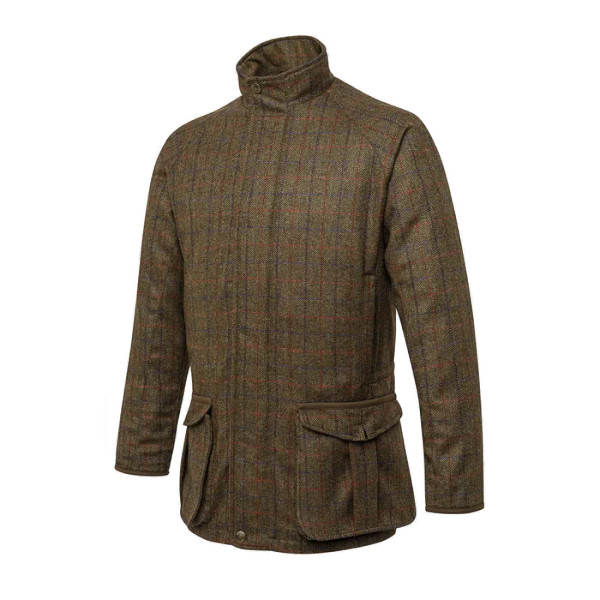 Beretta St James Coat Brown With Green & Blue Check