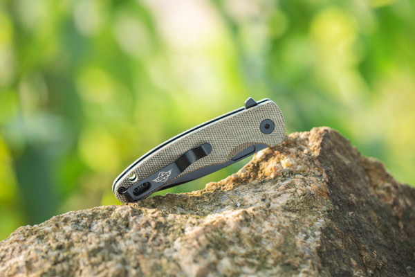 Olight Mettle 2 EDC Folding Pocket Knife OD Green Micarta