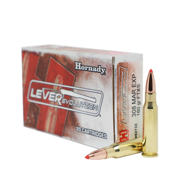 Hornady 308MAR EXP 160gr FTX LEVERevolution