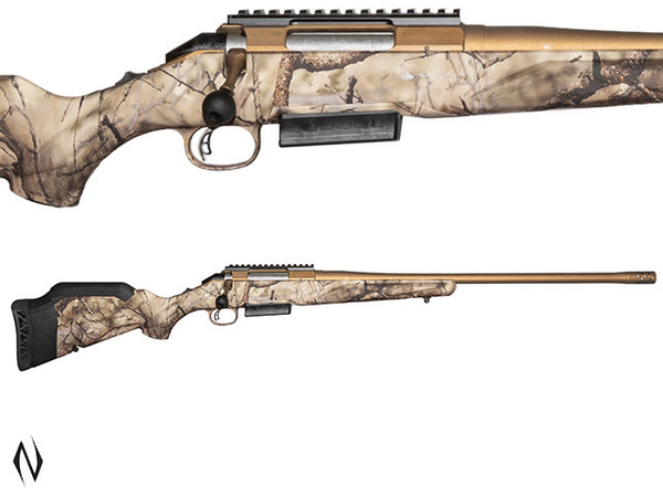 RUGER AMERICAN GEN II GO WILD CAMO 450 BUSHMASTER 22" WITH MUZZLE BRAKE 3 SHOT