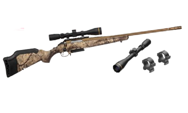 RUGER AMERICAN GEN II GO WILD CAMO 450 BUSHMASTER 22" + LEUPOLD PACKAGE