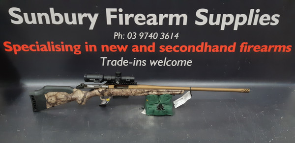 Ruger American Go Wild Camo .450BUSHMASTER AU145 Bushnell 1-4x24 Scope Package A-347