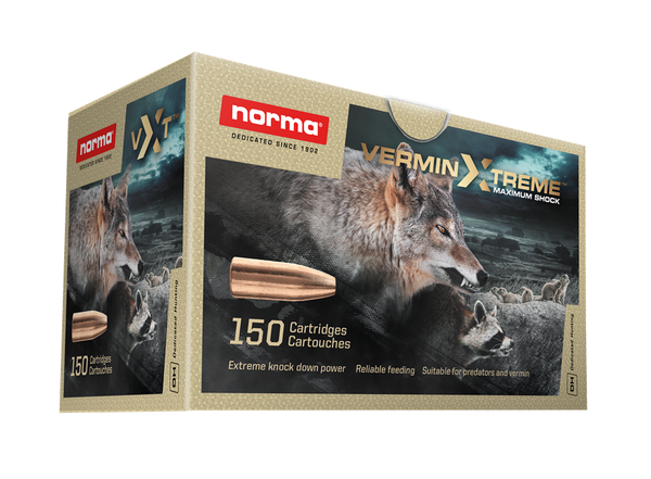 Norma 243WIN 76gr Vermin Xtreme HP BULK 200 Rounds