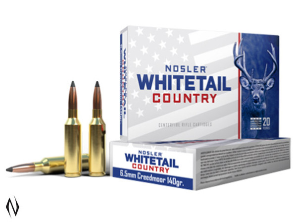 NOSLER WHITETAIL AMMO 6.5 CREEDMOOR 140GR SB SP