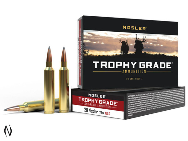 NOSLER MATCH AMMO 28 NOSLER 175GR ABLR SP