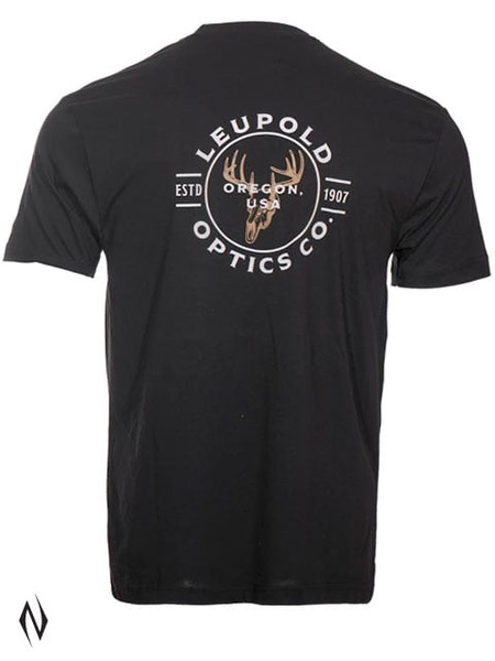 LEUPOLD BUCK COUNTRY TEE BLACK LARGE