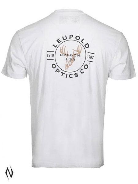 LEUPOLD BUCK COUNTRY TEE WHITE X-LARGE