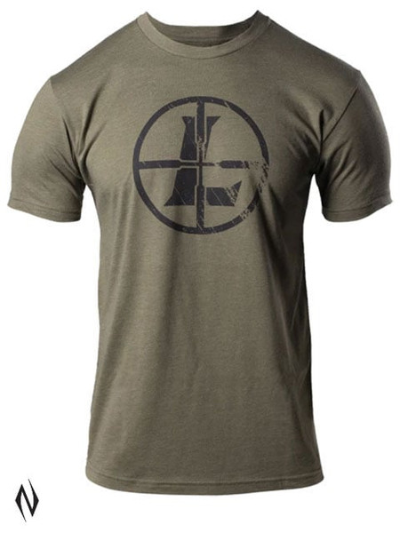 LEUPOLD DISTRESSED RETICLE TEE MILITARY GREEN X-LARGE