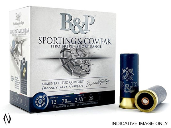 B&P SPORTING COMPAK LONG RANGE 12G 28GR 7.5 1330PFS