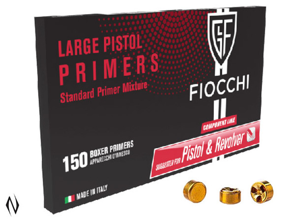 FIOCCHI PRIMER LARGE PISTOL 150 PK