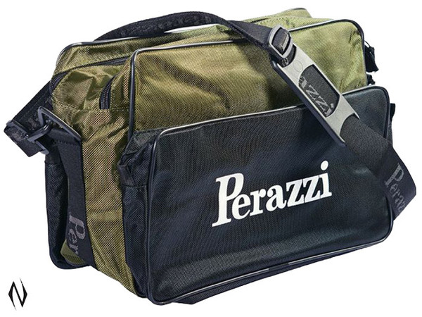 PERAZZI SPORTING BAG WITH DOUBLE POCKETS OLIVE GREEN