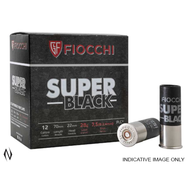 FIOCCHI SUPER BLACK 12G 28GR 7.5 1330FPS
