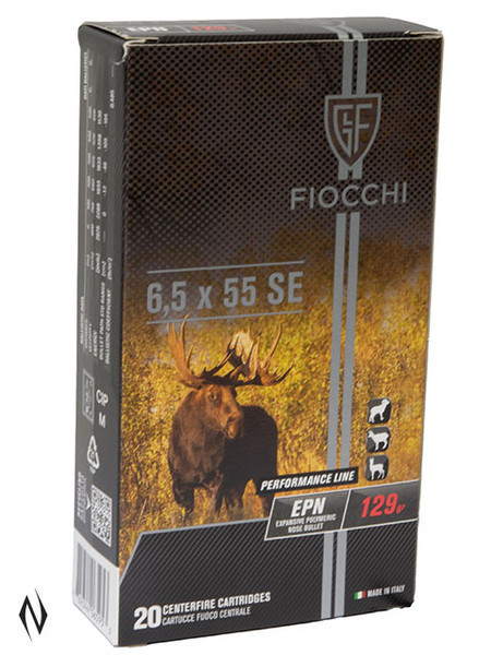 FIOCCHI 6.5X55 129GR EPN PERFORMANCE 20 PK