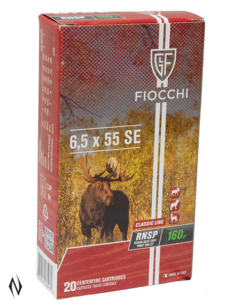 FIOCCHI 6.5X55 160GR RNSP PERFORMANCE 20 PK