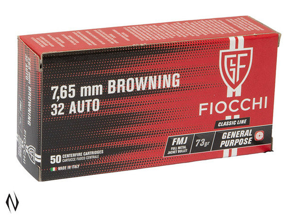 FIOCCHI 32 ACP 73GR FMJ CLASSIC 50 PK