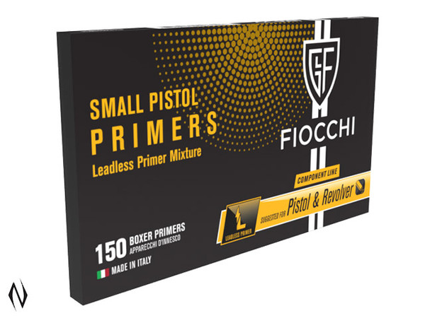 FIOCCHI PRIMER SMALL PISTOL LEADLESS 150 PK