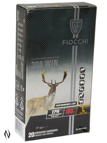 FIOCCHI 308 WIN 180GR EPN PERFORMANCE 20 PK