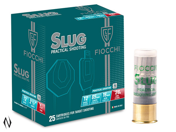 FIOCCHI PRACTICAL SHOOTING 12G 28GR 2.5" SLUG 1425FPS