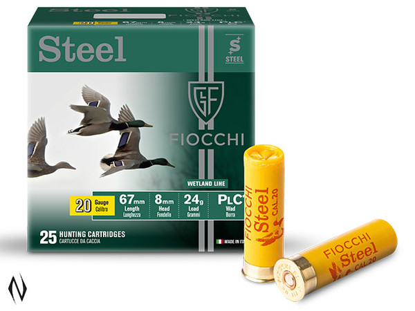 FIOCCHI STEEL 20G 67MM 24GR 3 1360FPS