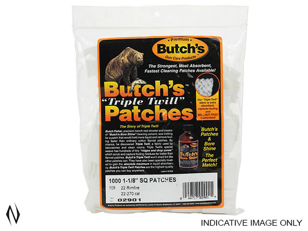 BUTCH'S TWILL PATCHES 22-270 1000PK
