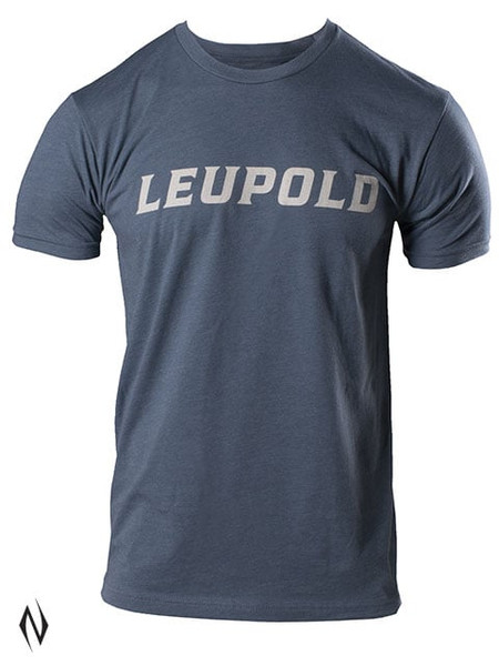 LEUPOLD WORDMARK TEE INDIGO HEATHER MED