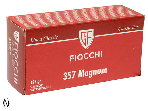 FIOCCHI 357 MAG 125GR SJSP CLASSIC 50 PK