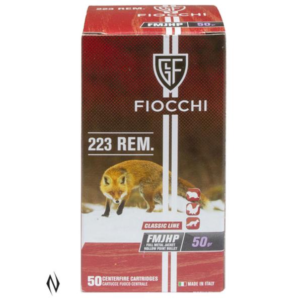 FIOCCHI 223 REM 50GR FMJHP CLASSIC 50 PK