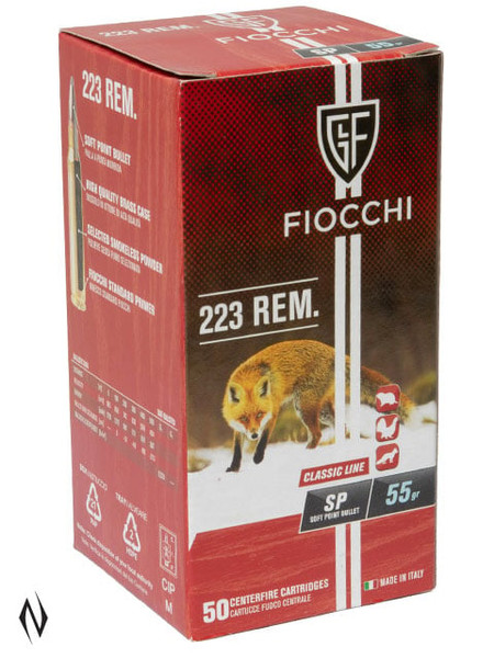 FIOCCHI 223 REM 55GR SP CLASSIC 50 PK