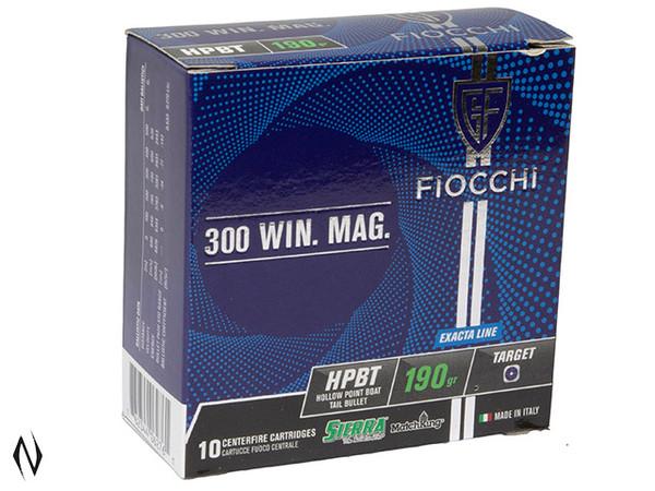 FIOCCHI 300 WIN 190GR HPBT EXACTA 10 PK