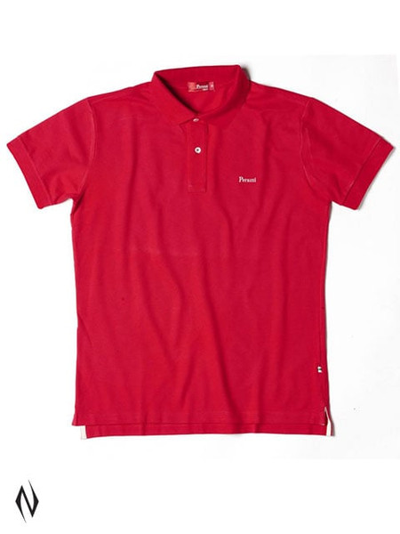 PERAZZI POLO SHIRT SHORT SLEEVE COTTON RED M