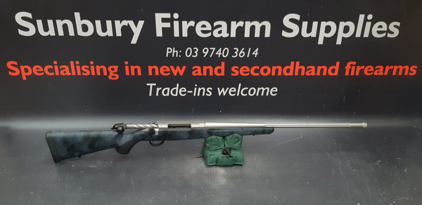 Tikka T3x Lite Polyfade Hexagon Black Rock Camo Stainless 7MM 24.3in D18 AH245