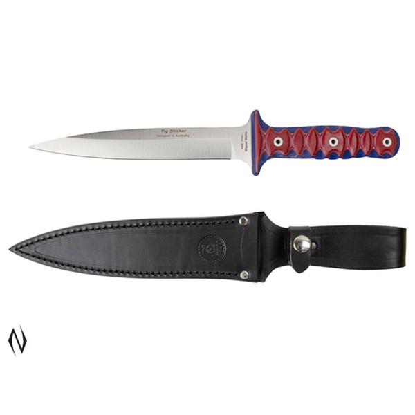 NIETO PIG STICKER AUSTRALIAN FLAG 20CM BLADE